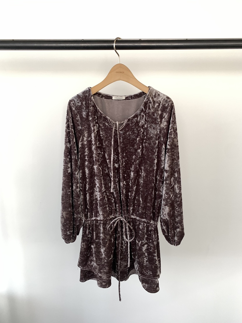 UNDERSON東大門㊣代購女裝新款職業熱賣時尚25秋冬推薦連衣裙UNDERSON連衣裙圖色1