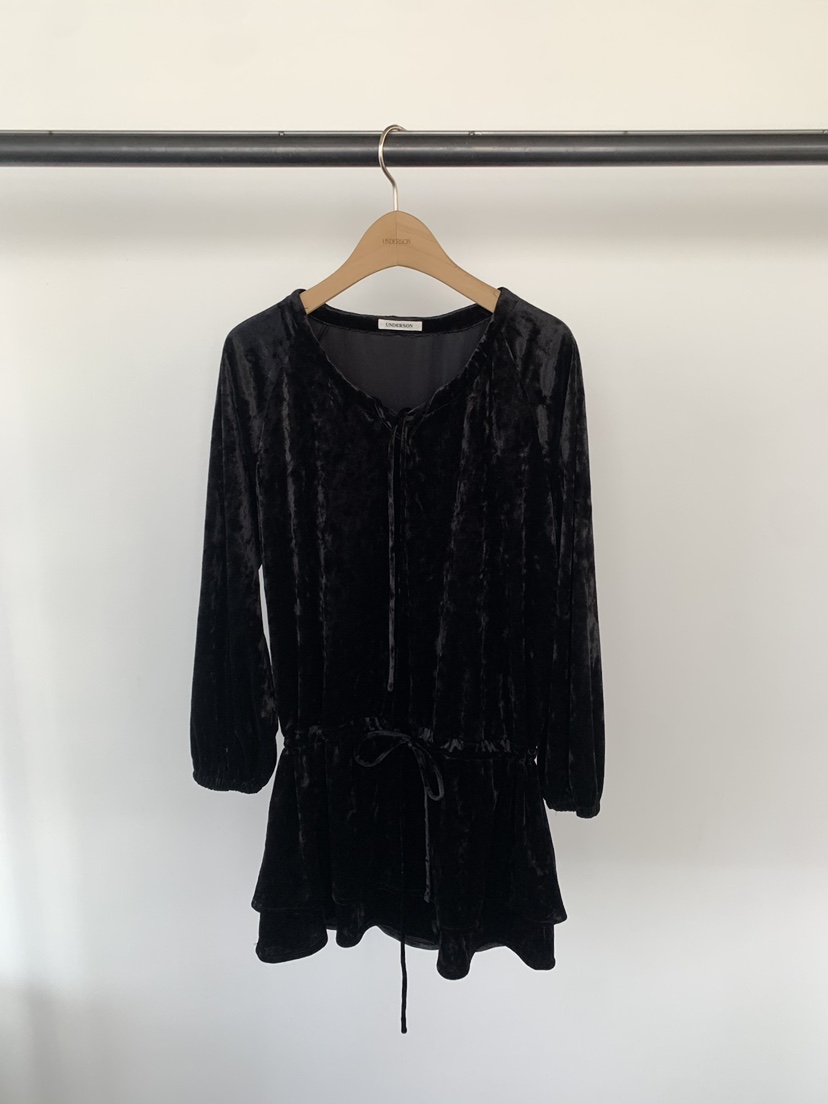 UNDERSON東大門㊣代購女裝新款職業熱賣時尚25秋冬推薦連衣裙UNDERSON連衣裙圖色2