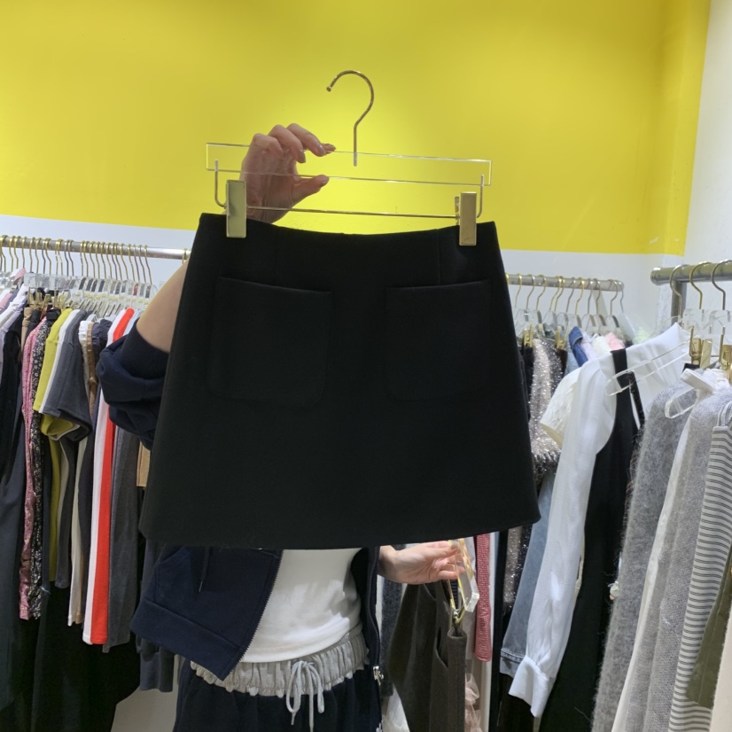 LE MASTERPLACE韓國直郵㊣女士新款推薦時尚職業短裙口袋羊毛Le masterpiece短裙圖色2