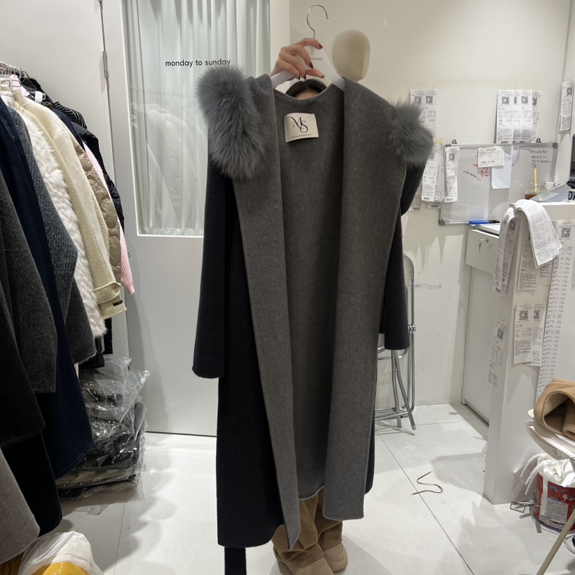 MONDAY TO SUNDAY韓國直郵㊣女裝新款人氣25秋冬中長款大衣MONDAY TO SUNDAY中長款大衣圖色2