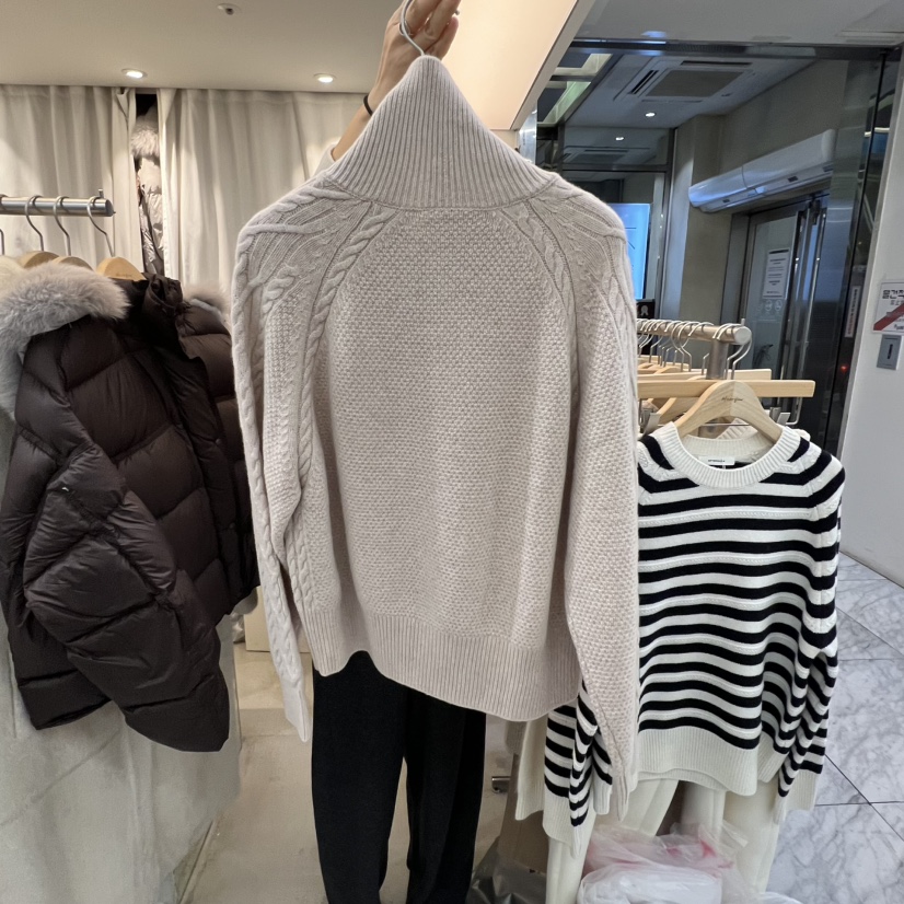 AFTERGLOW東大門㊣直郵女裝新品時尚休閑真品人氣職業毛衣拉鏈AFTERGLOW毛衣