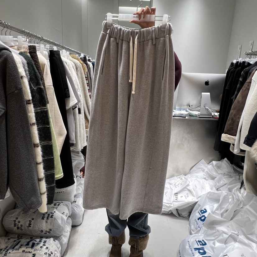 NUESE東大門㊣實拍女士新款熱賣休閑推薦時尚真品休閑褲加絨NUESE休閑褲圖色1