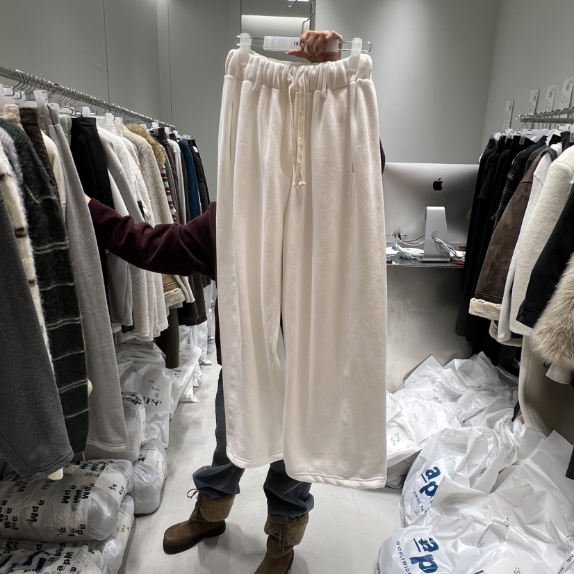 NUESE東大門㊣實拍女士新款熱賣休閑推薦時尚真品休閑褲加絨NUESE休閑褲圖色2