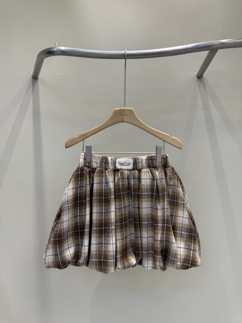PLUM-q東大門㊣實拍女裝新品休閑職業時尚真品人氣短裙格紋PLUM短裙圖色1