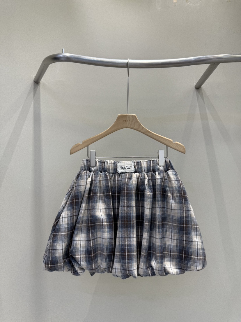 PLUM-q東大門㊣實拍女裝新品休閑職業時尚真品人氣短裙格紋PLUM短裙圖色2