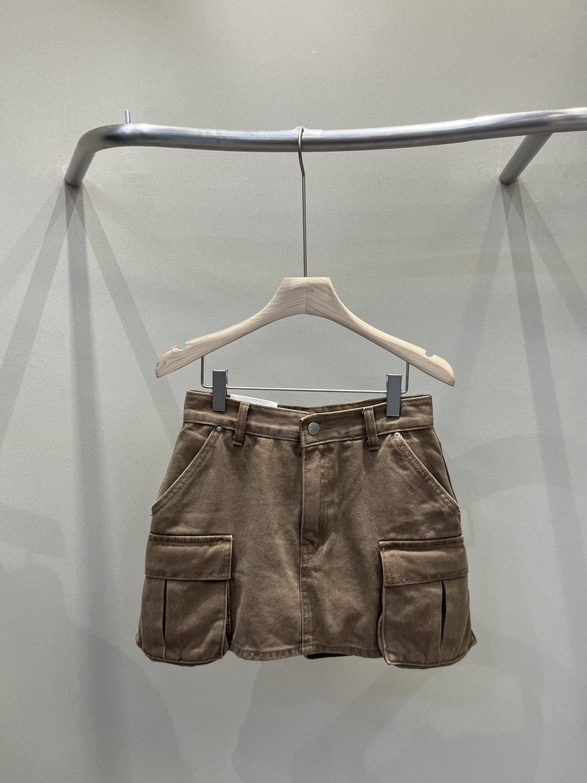 PLUM-q韓國代購㊣女士新款25秋冬時尚人氣職業休閑熱賣短裙PLUM短裙圖色2