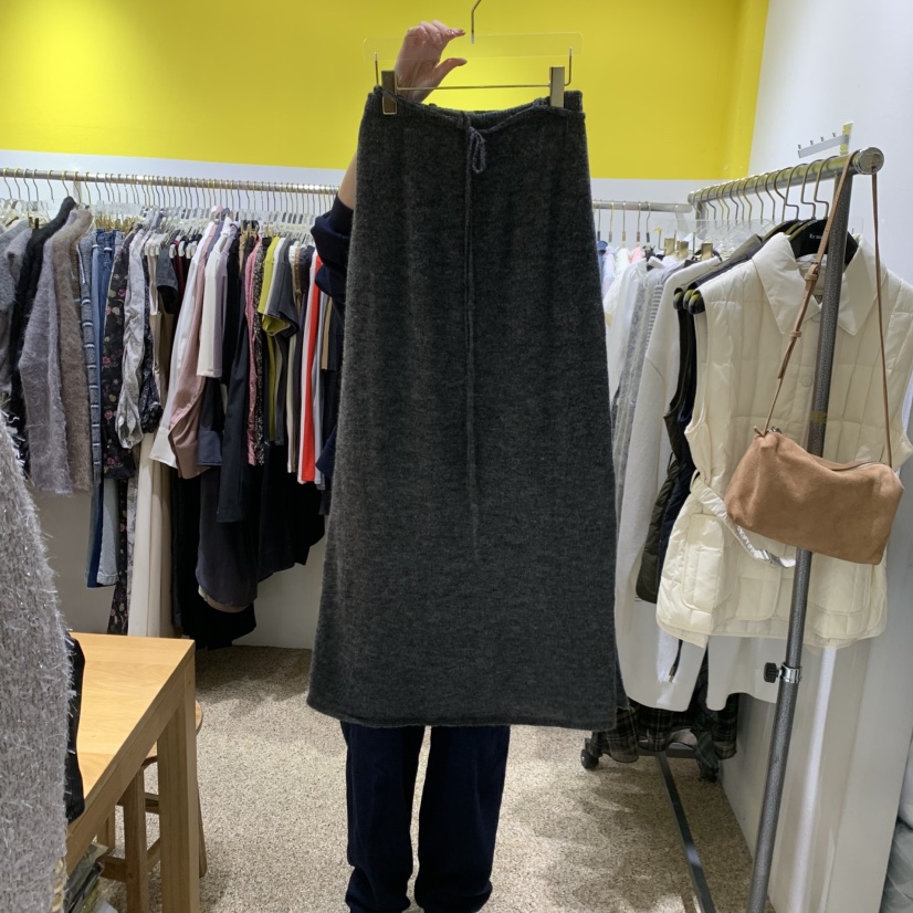 LE MASTERPLACE韓國代購㊣女士新款真品推薦時尚職業長裙羊毛Le masterpiece長裙圖色2