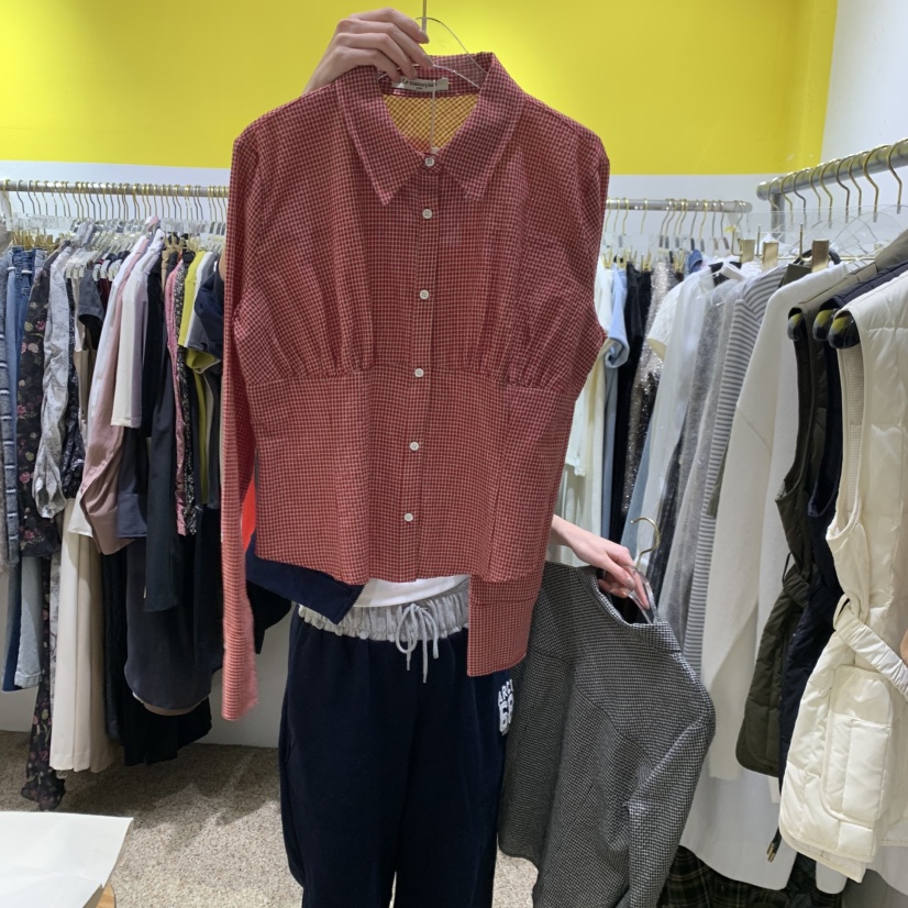 LE MASTERPLACE東大門㊣實拍女裝新款熱賣推薦時尚襯衫蕾絲衫Le masterpiece襯衫/蕾絲衫圖色1