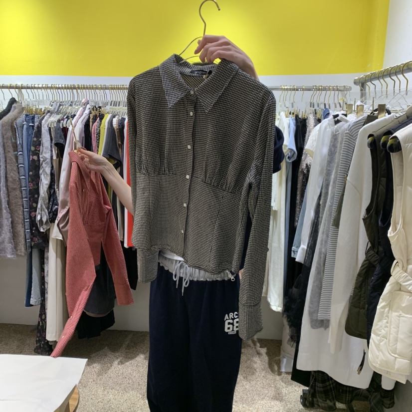 LE MASTERPLACE東大門㊣實拍女裝新款熱賣推薦時尚襯衫蕾絲衫Le masterpiece襯衫/蕾絲衫圖色2