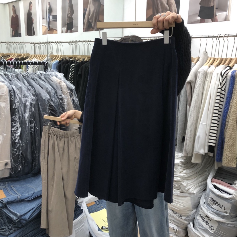 MOI-A韓國直郵㊣女士新品休閑25秋冬推薦半身裙中短裙燈芯絨MOI-A半身裙/中短裙圖色2