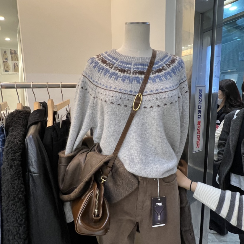 AFTERGLOW韓國直郵㊣女士新款真品推薦時尚熱賣休閑25秋冬毛衣AFTERGLOW毛衣圖色2