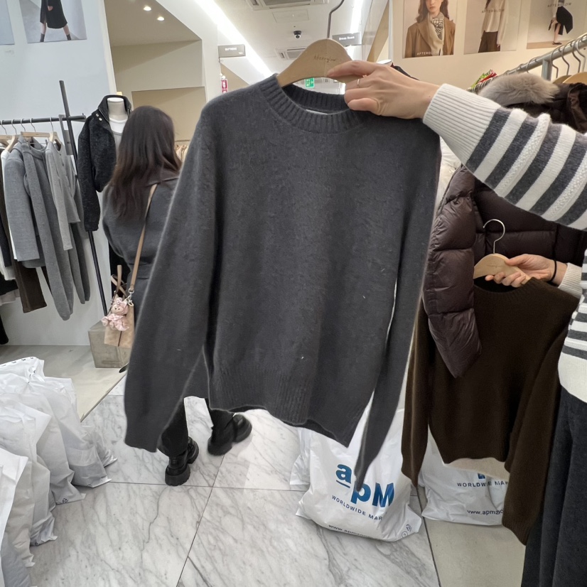 AFTERGLOW韓國直郵㊣女裝新款休閑25秋冬人氣時尚推薦針織衫AFTERGLOW針織衫圖色3