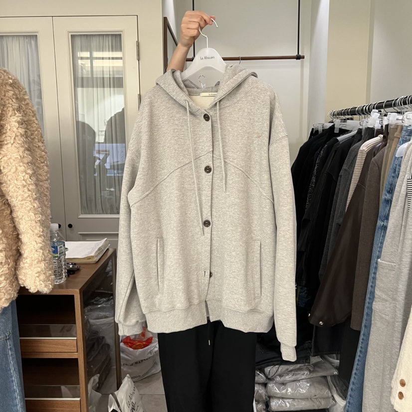 LE AHICON東大門㊣直郵女士新品時尚人氣休閑真品夾克加絨Le Ahicon夾克圖色2