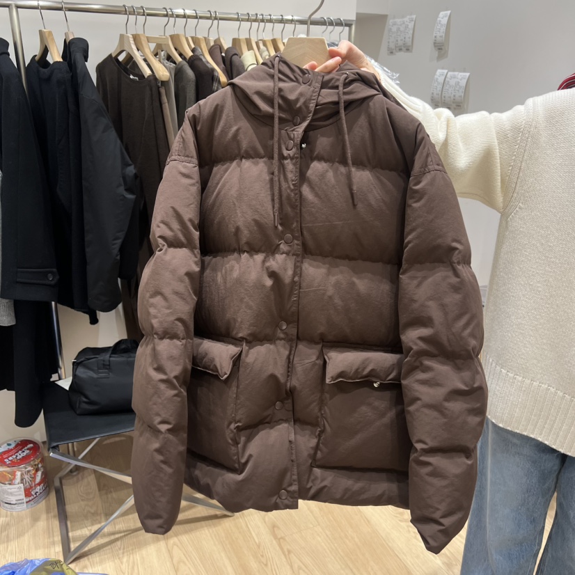 HAUS-A韓國直郵㊣女士新款25秋冬休閑時尚短款羽絨服填充鴨絨HAUS-A短款羽絨服圖色1