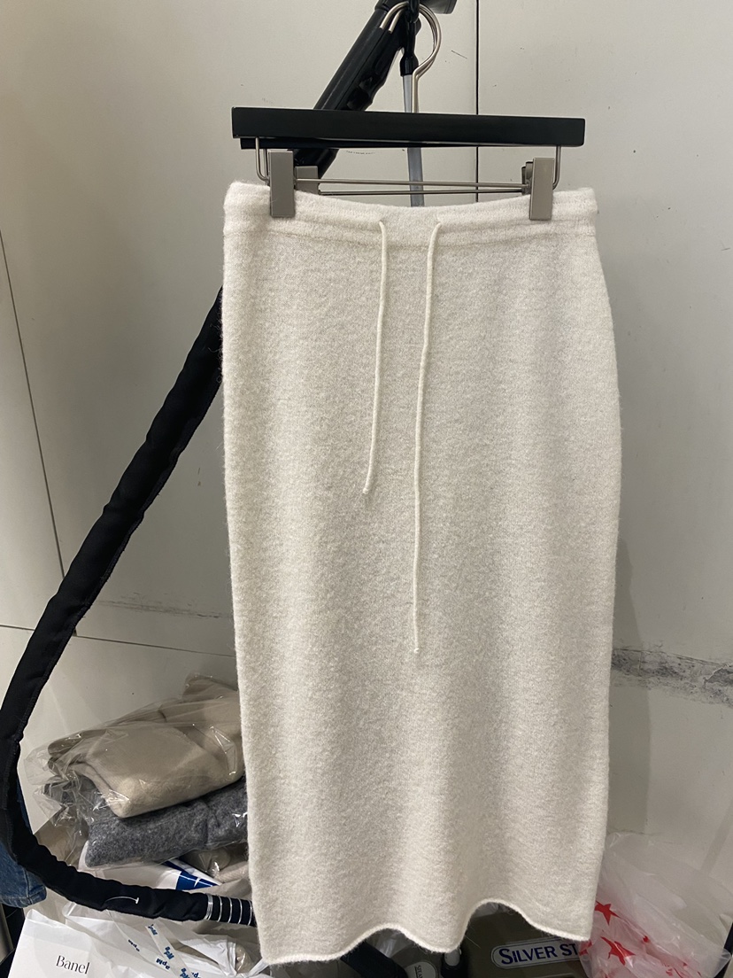 BANEL韓國代購㊣女士新品熱賣25秋冬休閑時尚真品人氣長裙羊駝BANEL長裙圖色1