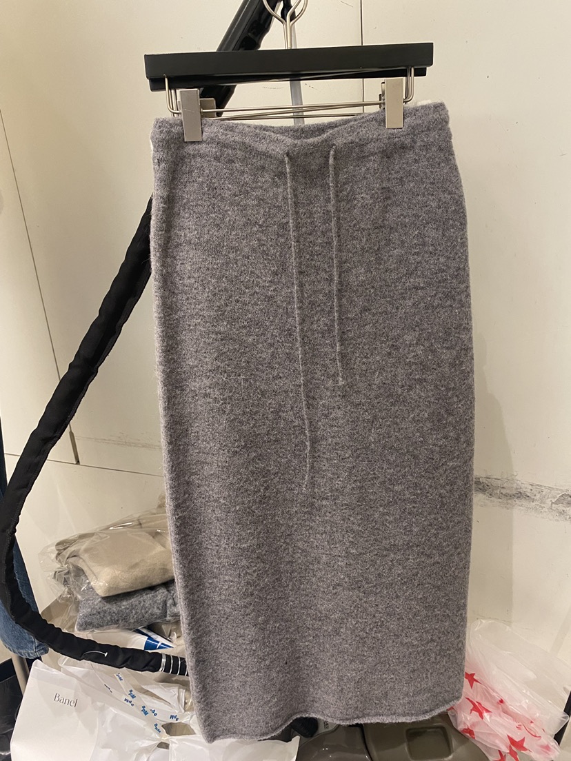BANEL韓國代購㊣女士新品熱賣25秋冬休閑時尚真品人氣長裙羊駝BANEL長裙圖色2
