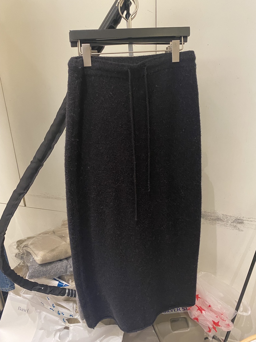 BANEL韓國代購㊣女士新品熱賣25秋冬休閑時尚真品人氣長裙羊駝BANEL長裙圖色3