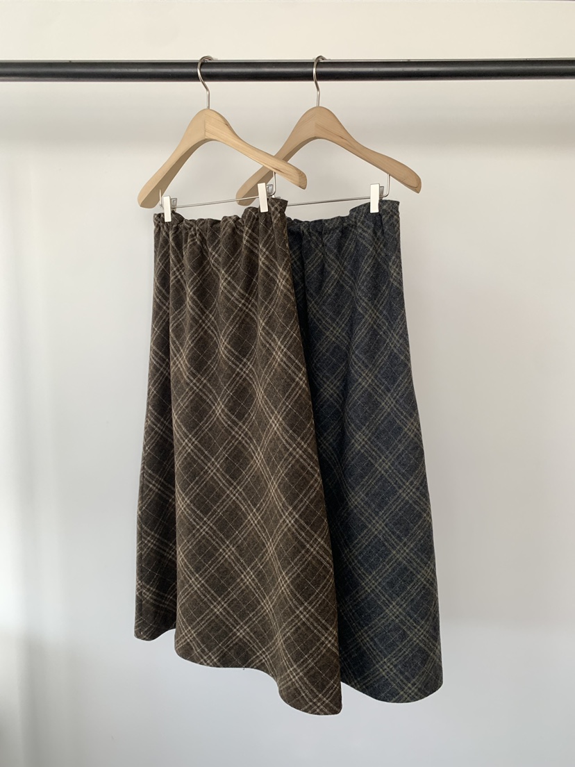 UNDERSON韓國代購㊣女士新品熱賣25秋冬職業休閑人氣真品長裙UNDERSON長裙