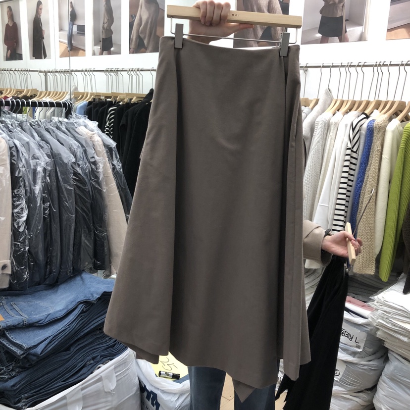 MOI-A東大門㊣實拍女士新款職業人氣25秋冬真品熱賣休閑長裙MOI-A長裙圖色1