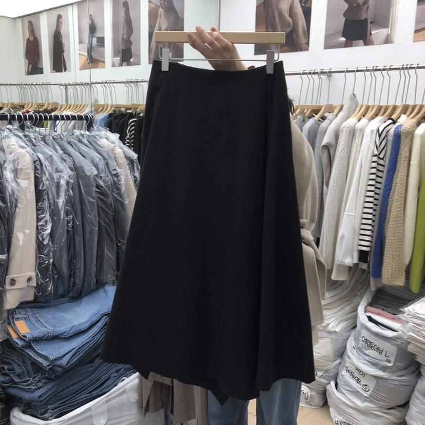 MOI-A東大門㊣實拍女士新款職業人氣25秋冬真品熱賣休閑長裙MOI-A長裙圖色2