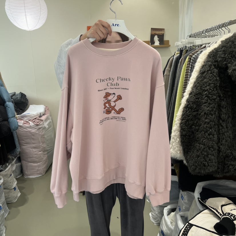 ARE韓國直郵㊣女裝新款職業人氣時尚推薦熱賣真品休閑25秋冬衛衣ARE YOU/ARE衛衣圖色2