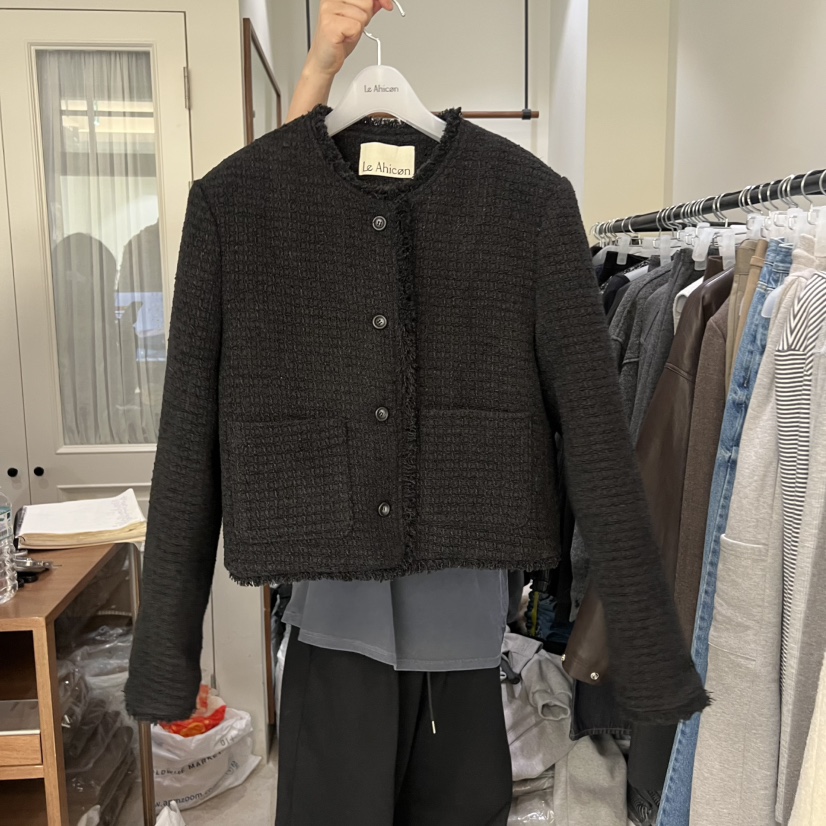 LE AHICON東大門㊣實拍女士新款推薦25秋冬人氣休閑熱賣夾克Le Ahicon夾克圖色2