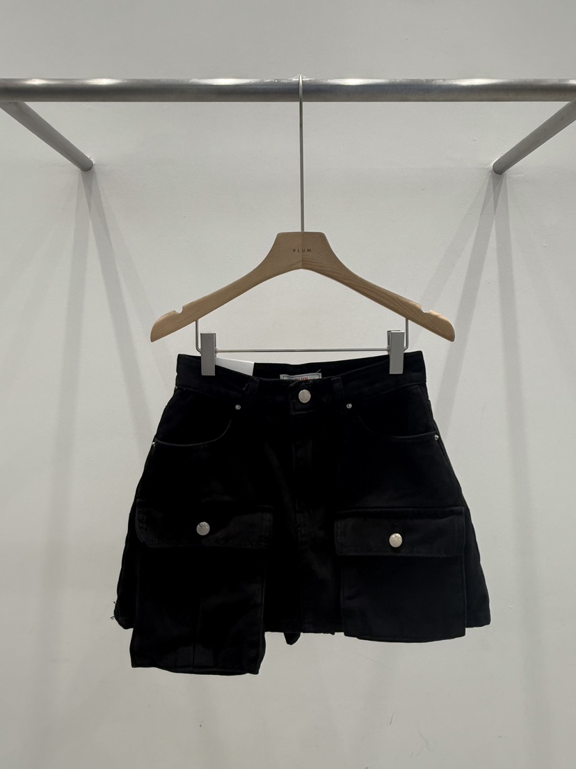 PLUM-q韓國代購㊣女裝新品推薦熱賣時尚休閑25秋冬職業短裙PLUM短裙圖色2