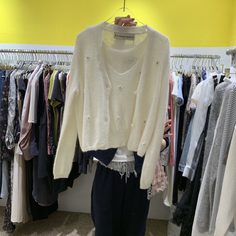 LE MASTERPLACE東大門㊣代購女士新款真品25秋冬套裝羊駝套裝Le masterpiece套裝圖色2