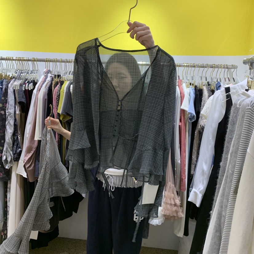 LE MASTERPLACE東大門㊣直郵女裝新品人氣職業25秋冬襯衫蕾絲衫Le masterpiece襯衫/蕾絲衫圖色1