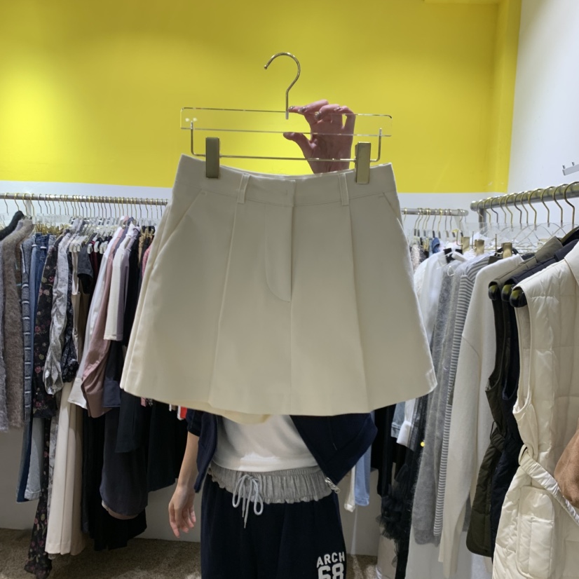 LE MASTERPLACE東大門㊣實拍女士新品休閑職業25秋冬短裙褶裥Le masterpiece短裙圖色1