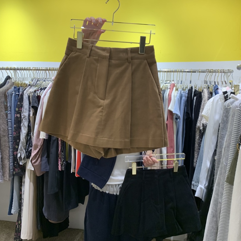 LE MASTERPLACE東大門㊣實拍女士新品休閑職業25秋冬短裙褶裥Le masterpiece短裙圖色3