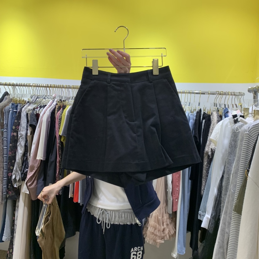 LE MASTERPLACE東大門㊣實拍女士新品休閑職業25秋冬短裙褶裥Le masterpiece短裙圖色4