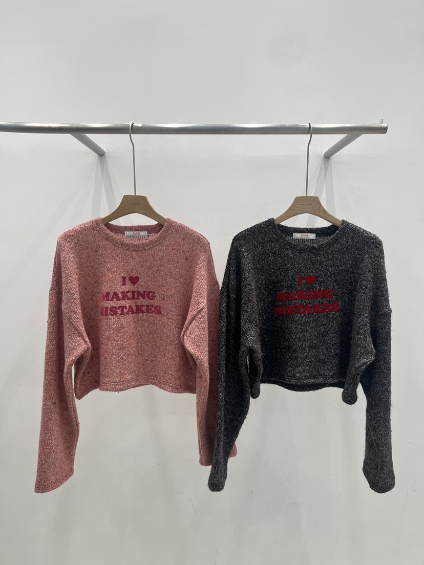 PLUM-q韓國直郵㊣女裝新品人氣推薦真品職業熱賣休閑針織衫PLUM針織衫