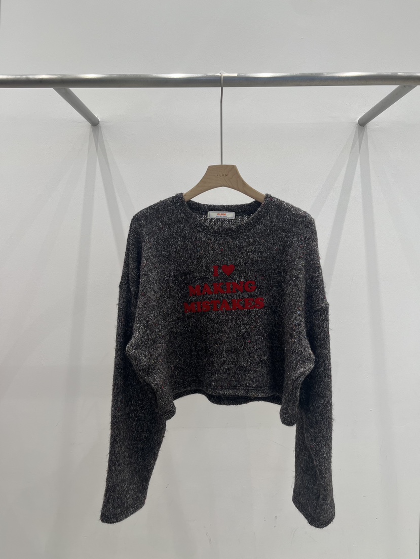 PLUM-q韓國直郵㊣女裝新品人氣推薦真品職業熱賣休閑針織衫PLUM針織衫圖色2