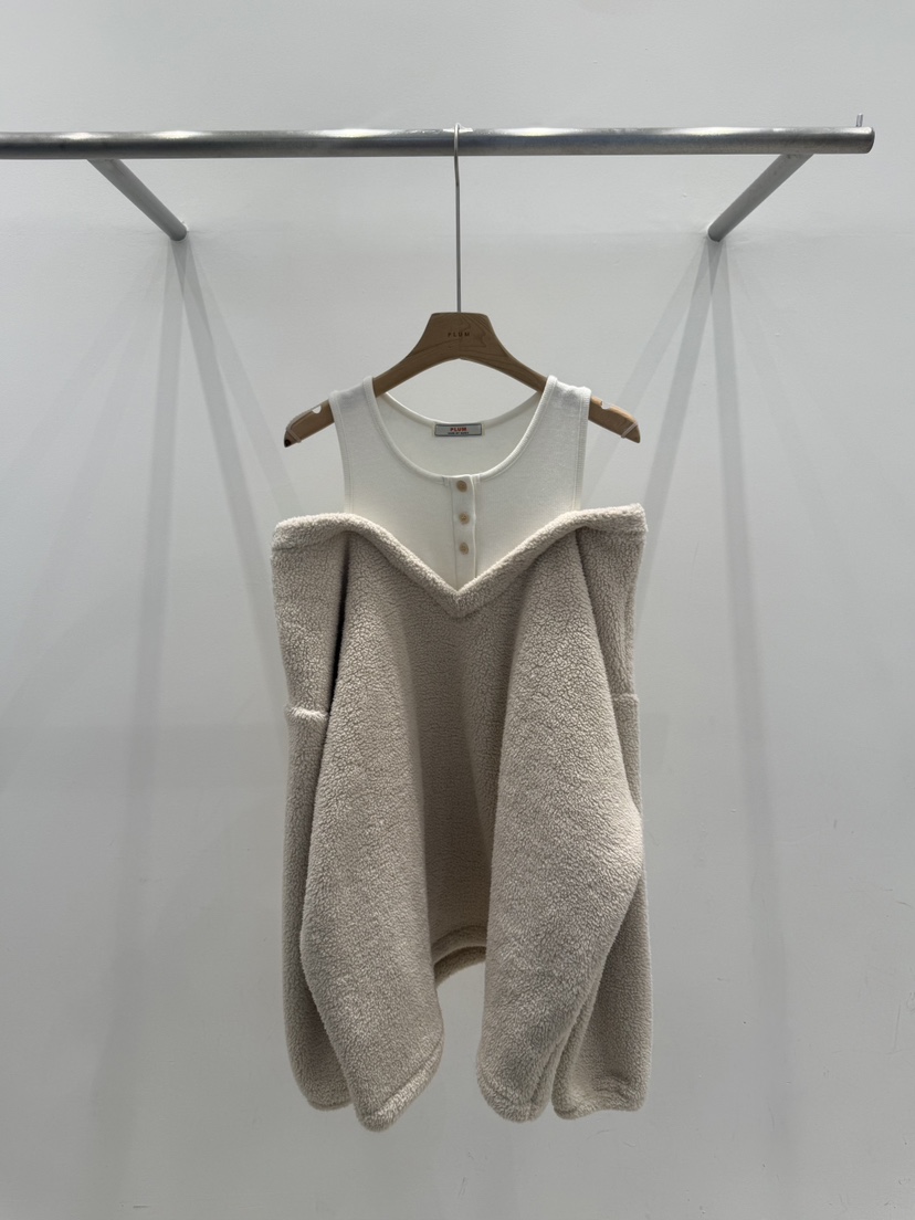 PLUM-q東大門㊣直郵女士新品休閑熱賣25秋冬時尚衛衣假兩件PLUM衛衣圖色1