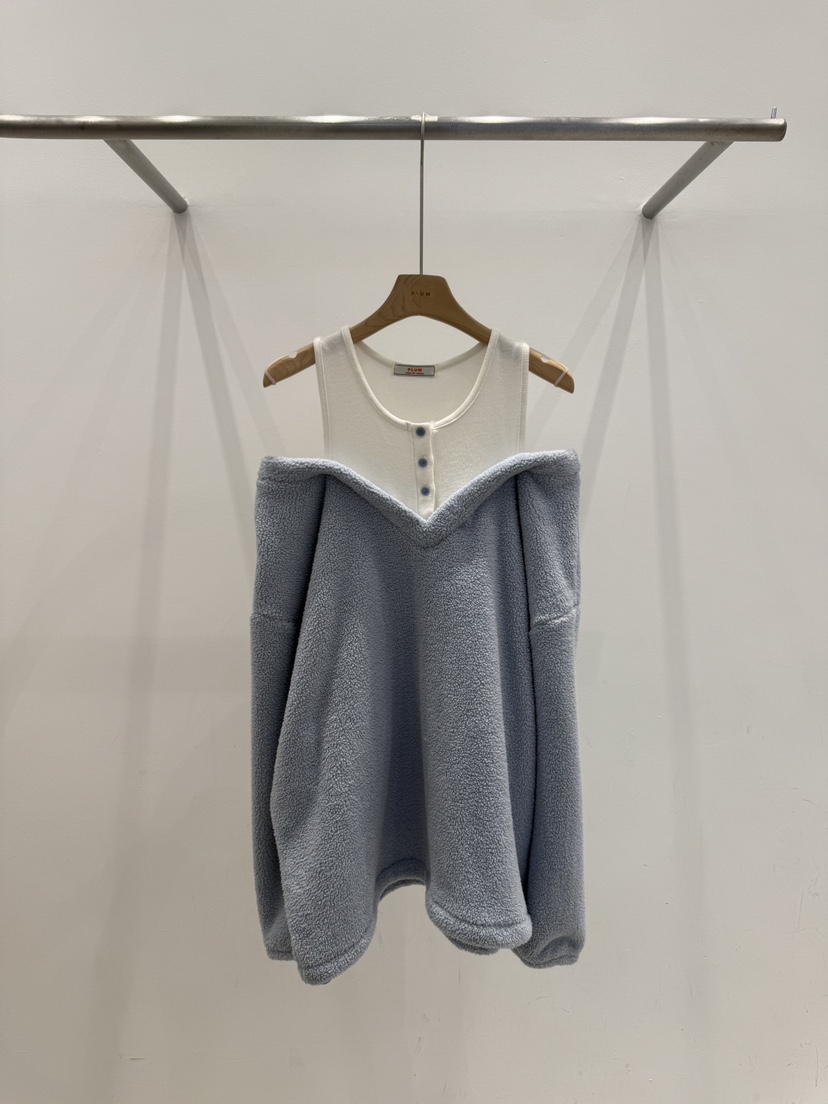 PLUM-q東大門㊣直郵女士新品休閑熱賣25秋冬時尚衛衣假兩件PLUM衛衣圖色2