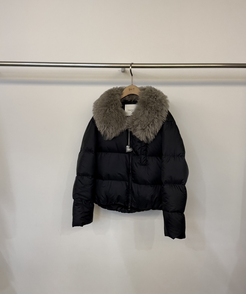 TWENTY FOUR SEVEN24-7韓國代購㊣女士新款熱賣短款羽絨服羊毛填充鴨絨TEWNTY FOUR SEVEN24-7短款羽絨服圖色3