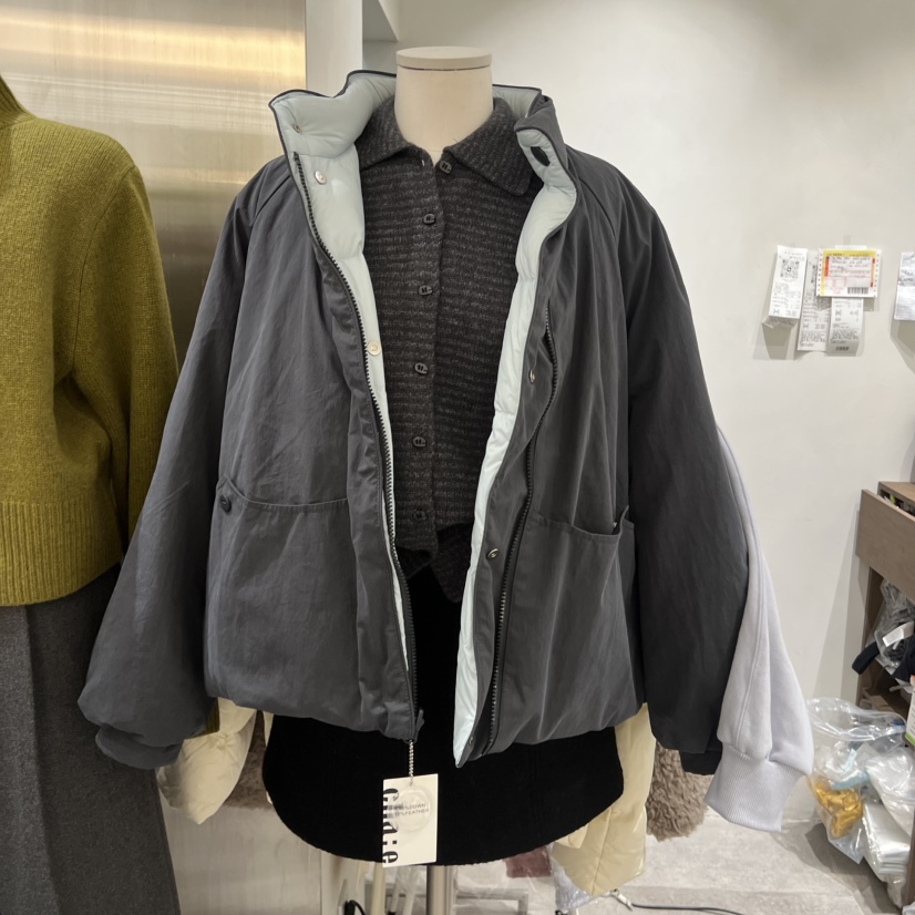 CHAE韓國直郵㊣女裝新款25秋冬熱賣職業時尚真品短款羽絨服CHAE短款羽絨服圖色3