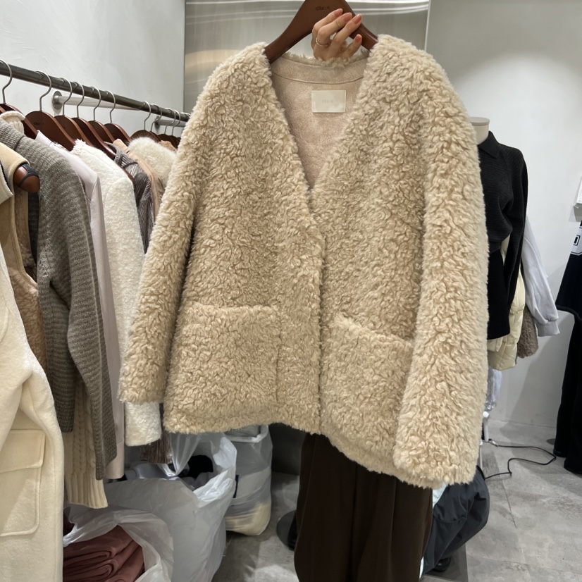 CHAE東大門㊣直郵女士新品休閑真品人氣25秋冬時尚推薦夾克V領CHAE夾克圖色1