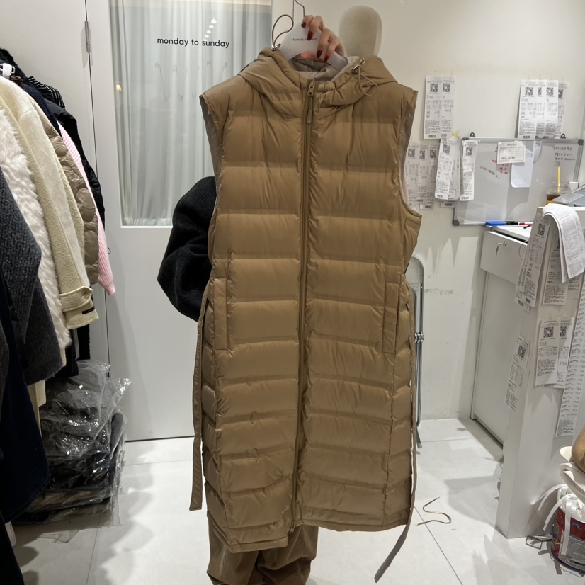 MONDAY TO SUNDAY東大門㊣代購女裝新款推薦長款羽絨服絨MONDAY TO SUNDAY長款羽絨服圖色1