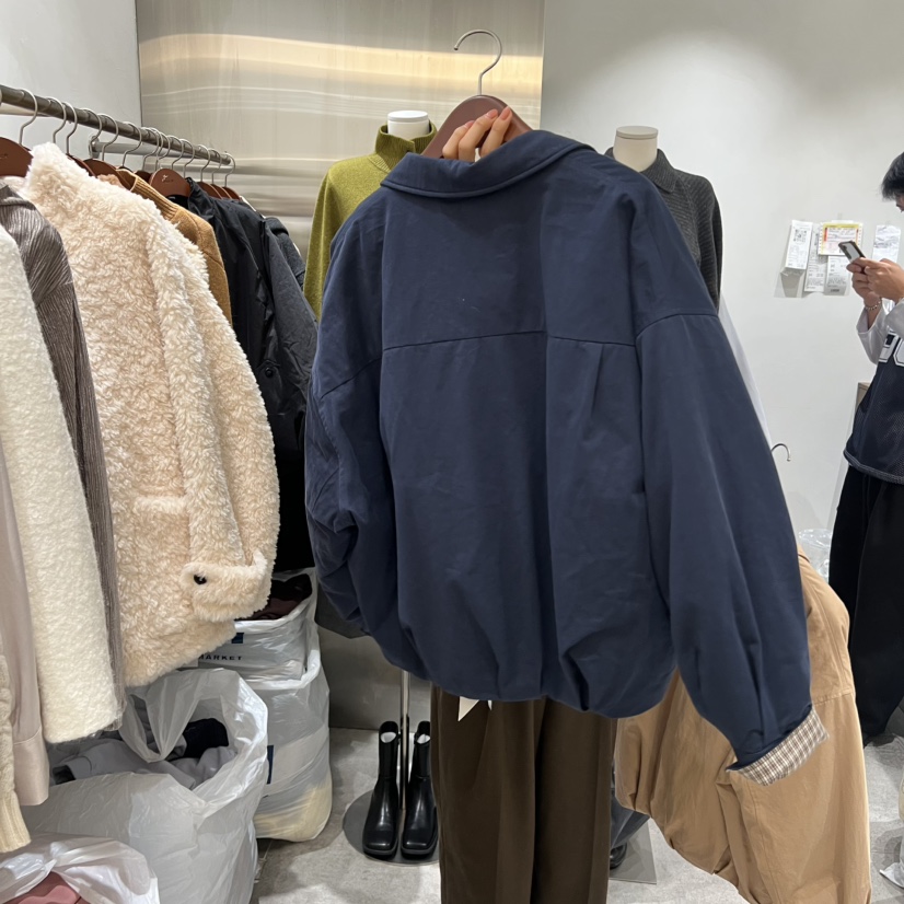 CHAE東大門㊣直郵女裝新款真品25秋冬推薦短款羽絨服格子鴨絨CHAE短款羽絨服