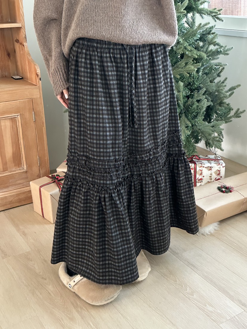 I MFACT東大門㊣直郵女士新款時尚休閑職業半身裙中短裙格子I MFACT半身裙/中短裙