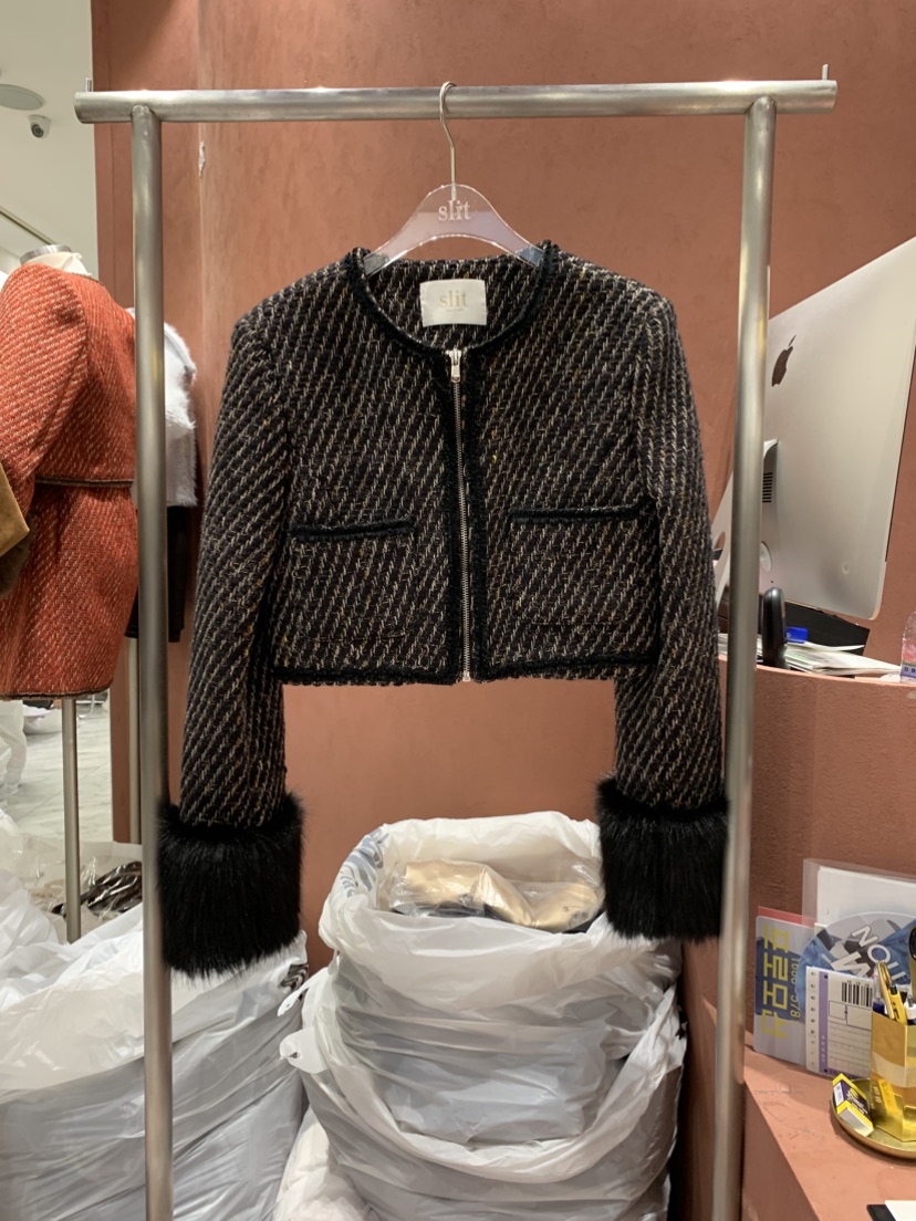 SLIT東大門㊣直郵女士新款熱賣休閑真品人氣時尚25秋冬夾克SLIT夾克圖色2