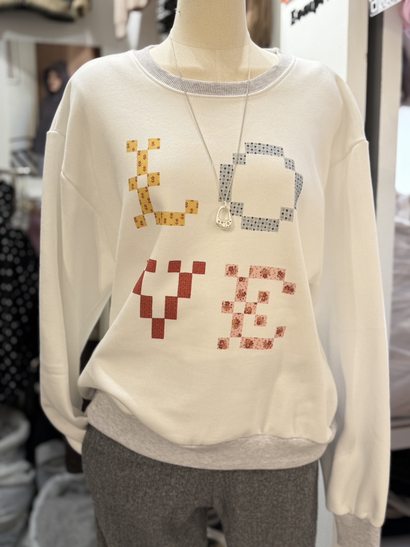 EOMPIT韓國代購㊣女士新品時尚真品25秋冬人氣職業休閑衛衣EOMPIT衛衣圖色2