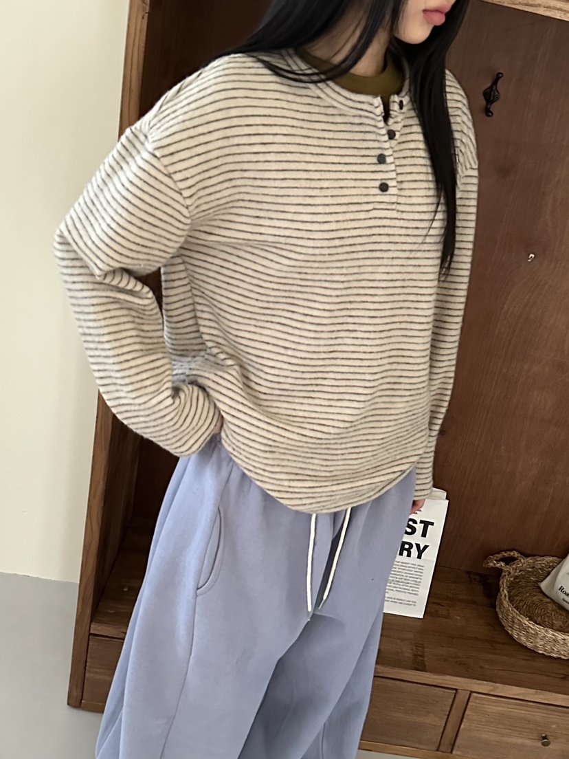 I MFACT東大門㊣代購女裝新品人氣25秋冬休閑推薦職業長袖T恤I MFACT長袖T恤