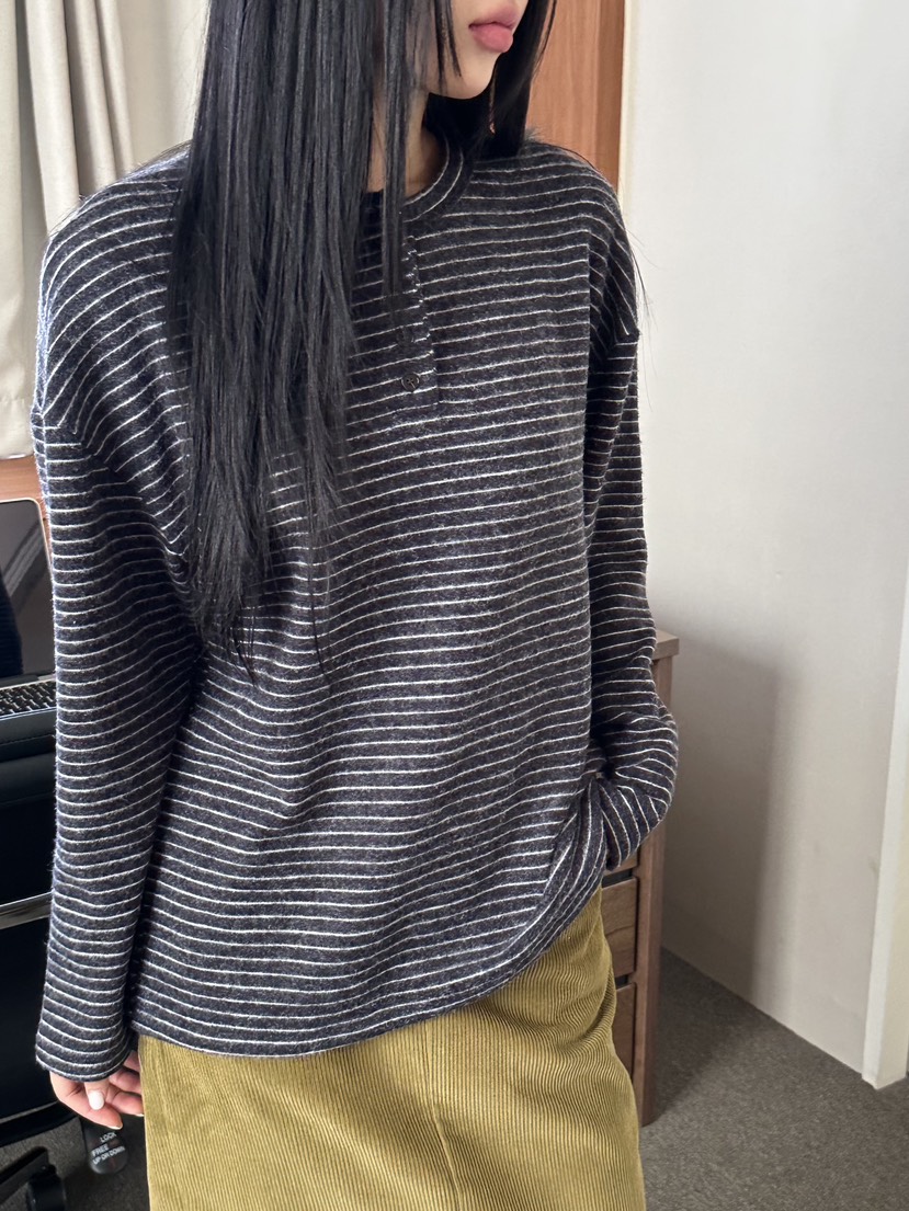 I MFACT東大門㊣代購女裝新品人氣25秋冬休閑推薦職業長袖T恤I MFACT長袖T恤圖色3