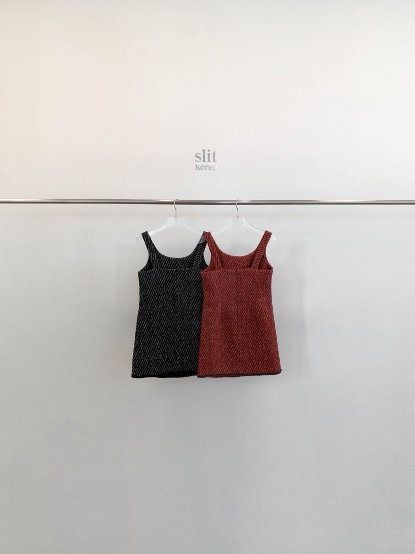 SLIT韓國代購㊣女士新款時尚推薦人氣25秋冬職業真品連衣裙SLIT連衣裙