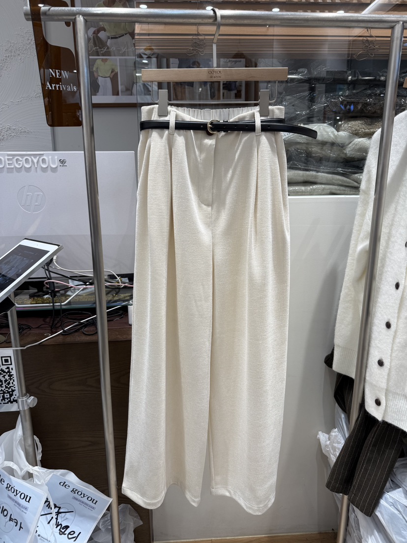 DE GO YOU東大門㊣實拍女裝新品推薦熱賣人氣休閑褲不含腰帶DE GO YOU休閑褲圖色1