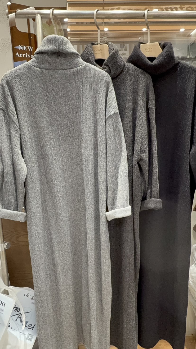 DE GO YOU東大門㊣實拍女裝新款休閑時尚推薦真品連衣裙抓絨DE GO YOU連衣裙