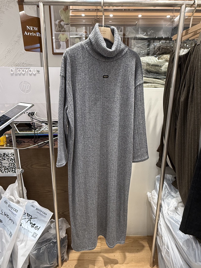 DE GO YOU東大門㊣實拍女裝新款休閑時尚推薦真品連衣裙抓絨DE GO YOU連衣裙圖色3